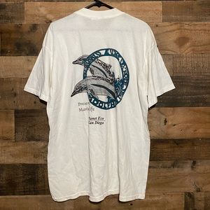 Vintage 1990s Preserve Marine Life Dolphins Size XL